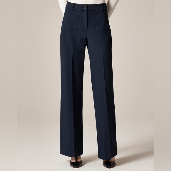 J. Crew Pants - NWT J. Crew Carolina Black Dress Pants Wide Legged Sz 14